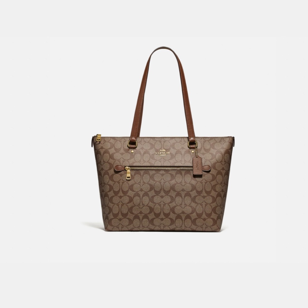 COACH LARGE Gallery Tote In Signature Canvas BRAND NEW WITH TAGS